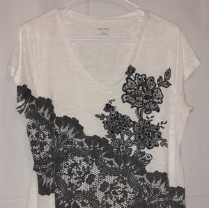 Madison White & Black Tshirt